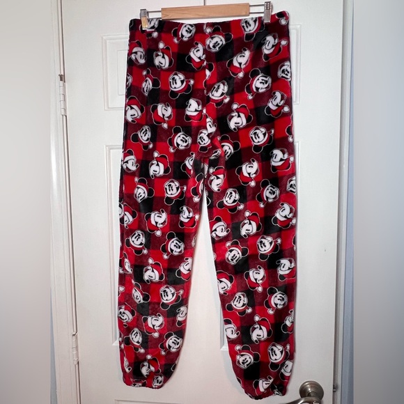DISNEY Mickey Mouse Christmas Pajama Pants Women’s XL Sleep Joggers  Lounge PJ’s - Picture 4 of 5